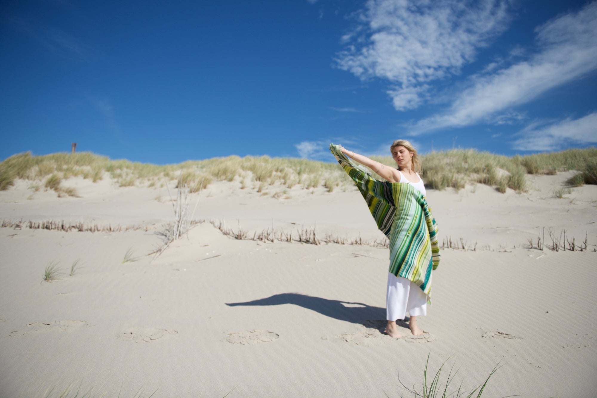 The Holy Goat | cashmere Plaid Green Shades