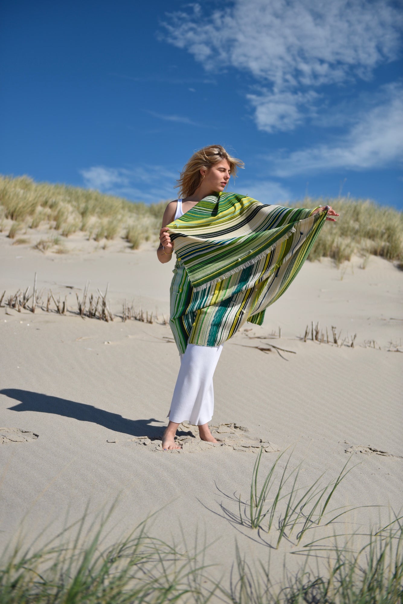 The Holy Goat | cashmere Plaid Green Shades