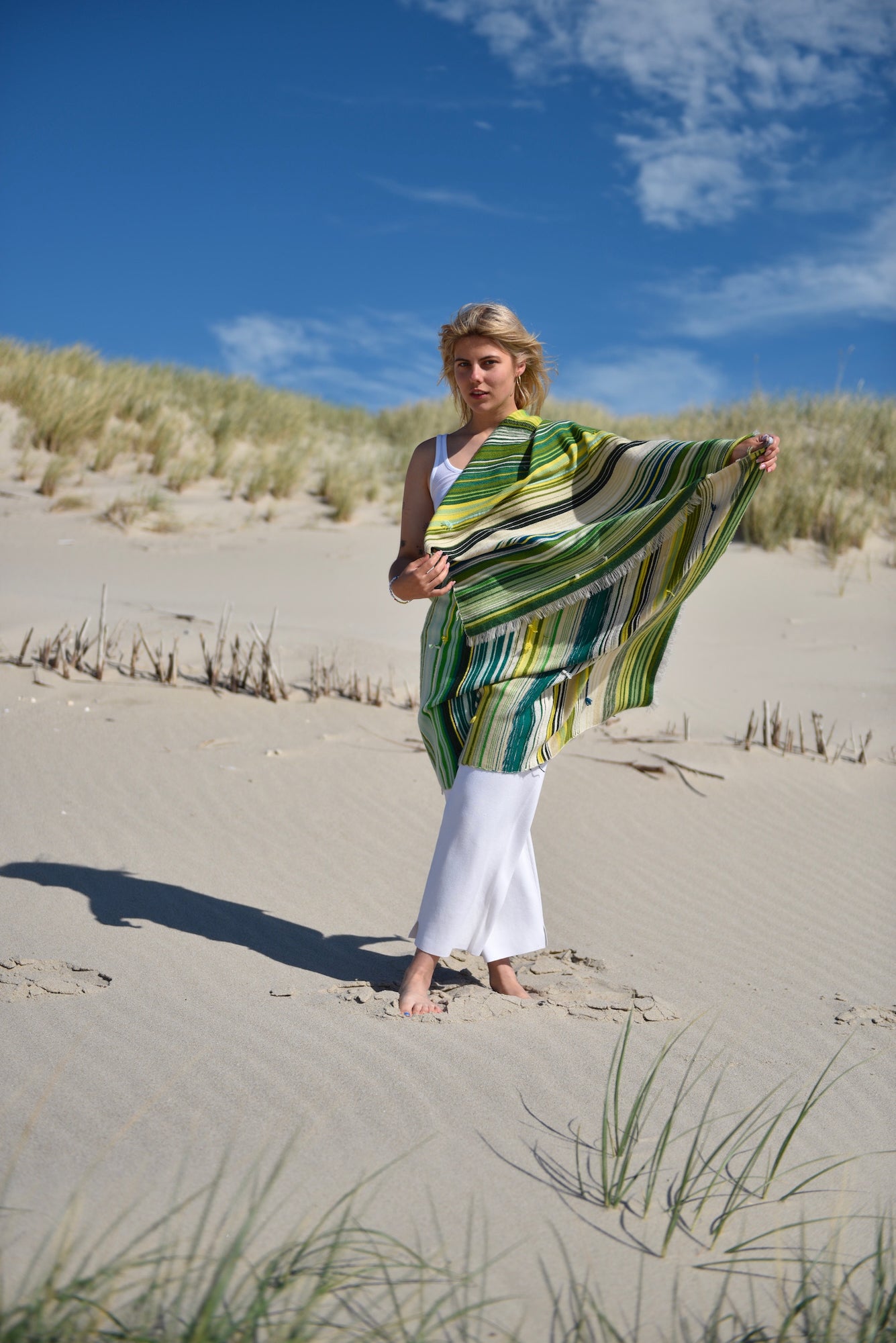 The Holy Goat | cashmere Plaid Green Shades