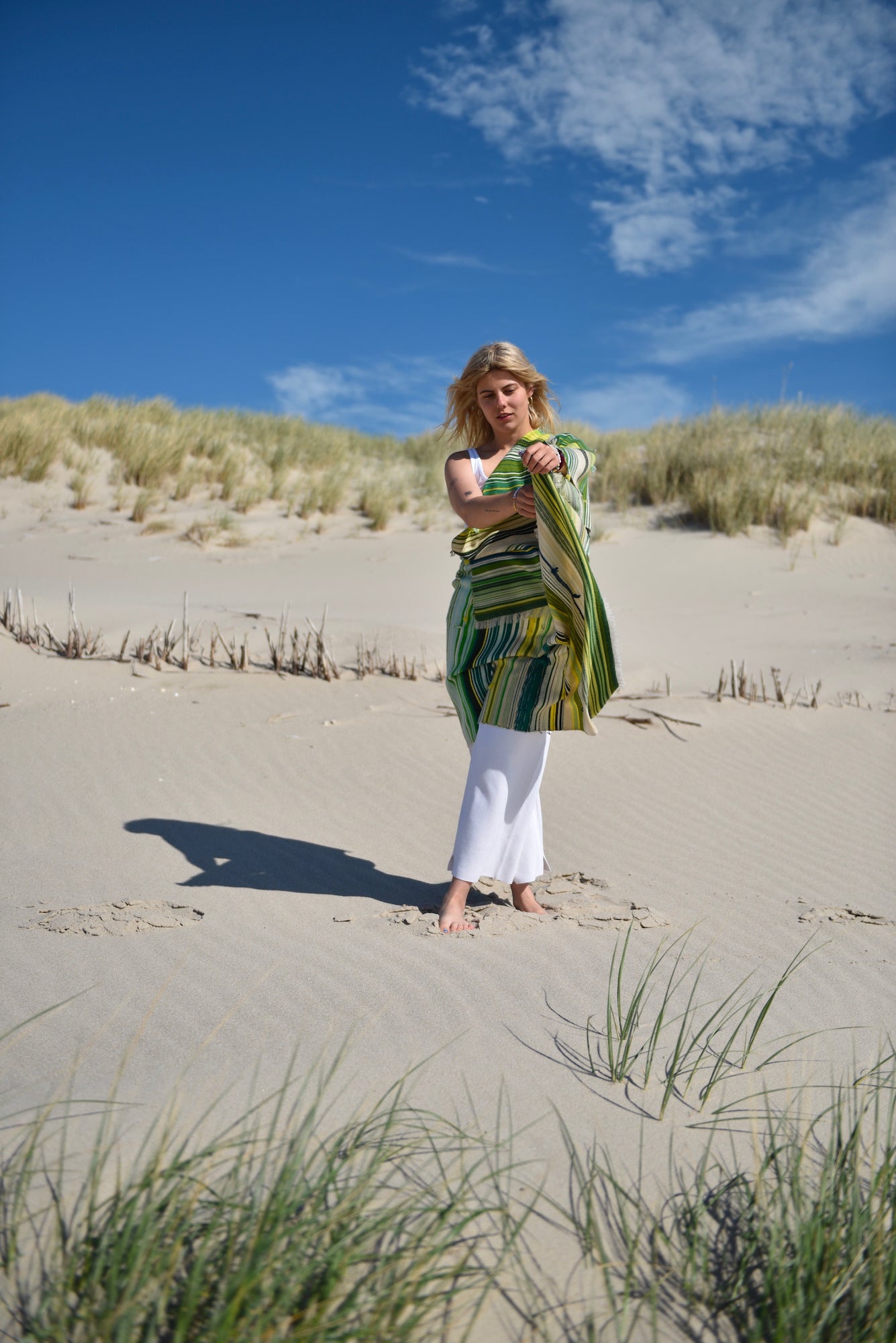 The Holy Goat | cashmere Plaid Green Shades