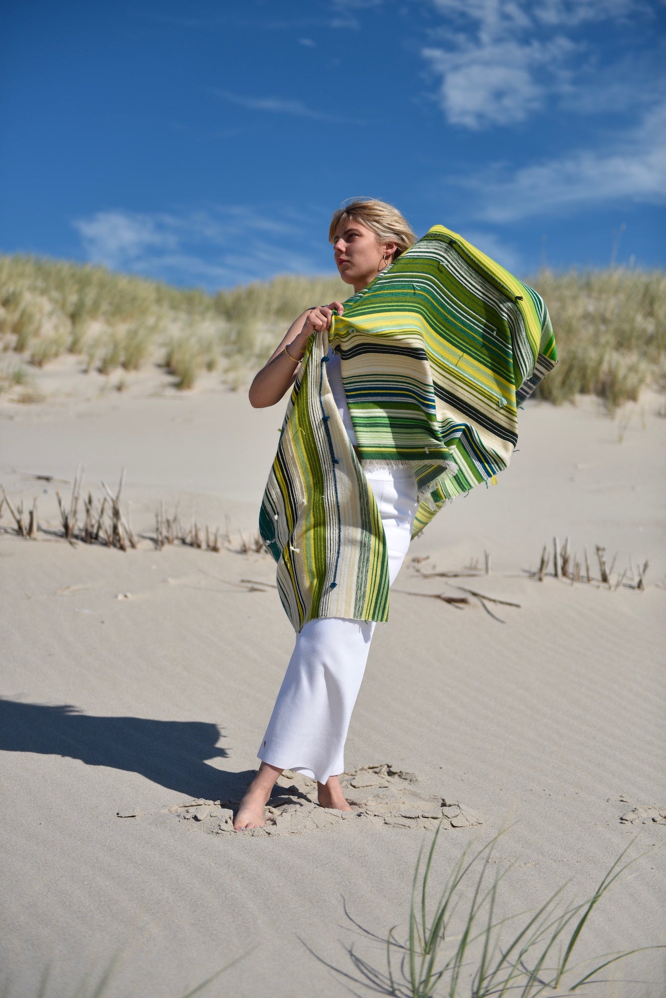 The Holy Goat | cashmere Plaid Green Shades