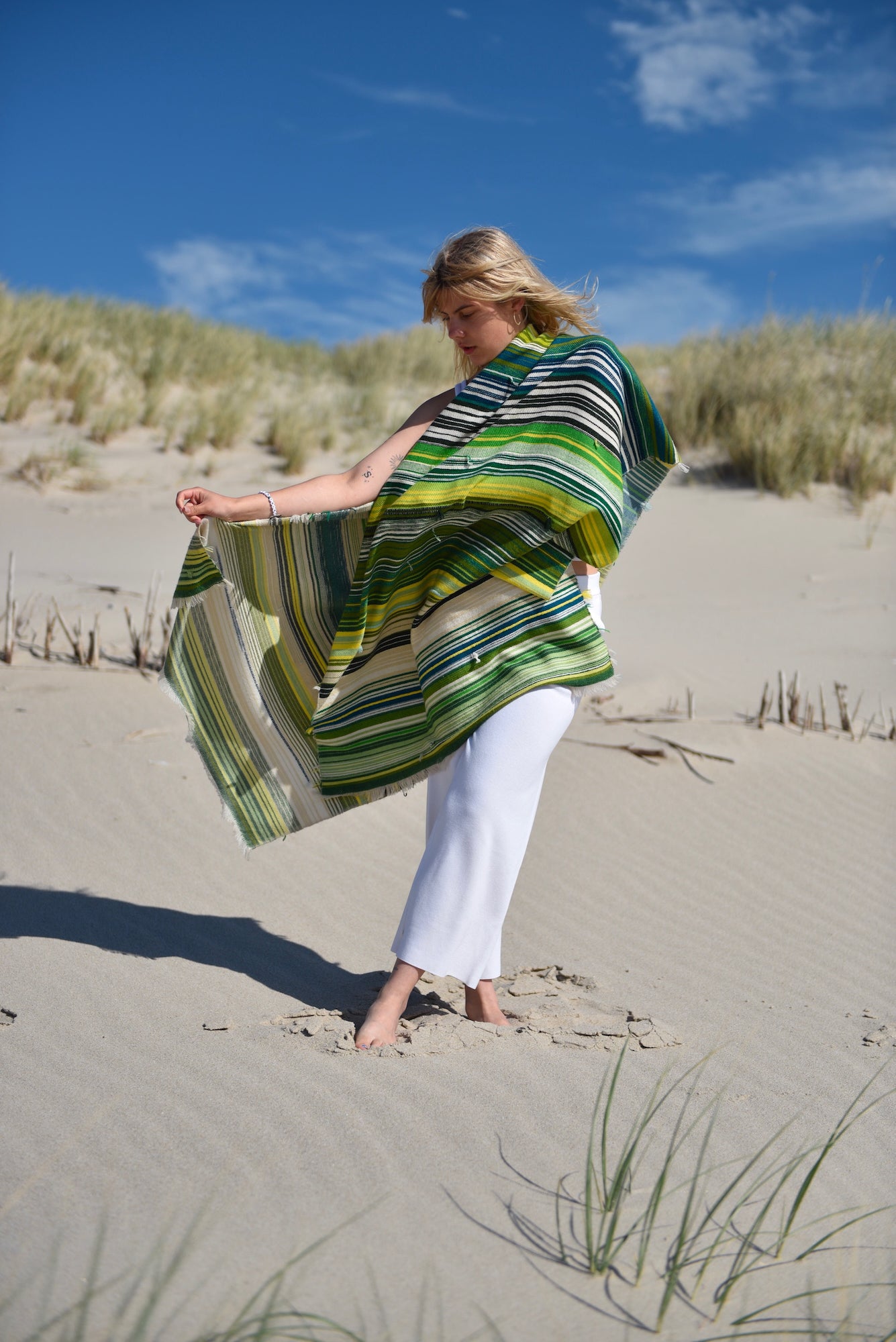 The Holy Goat | cashmere Plaid Green Shades