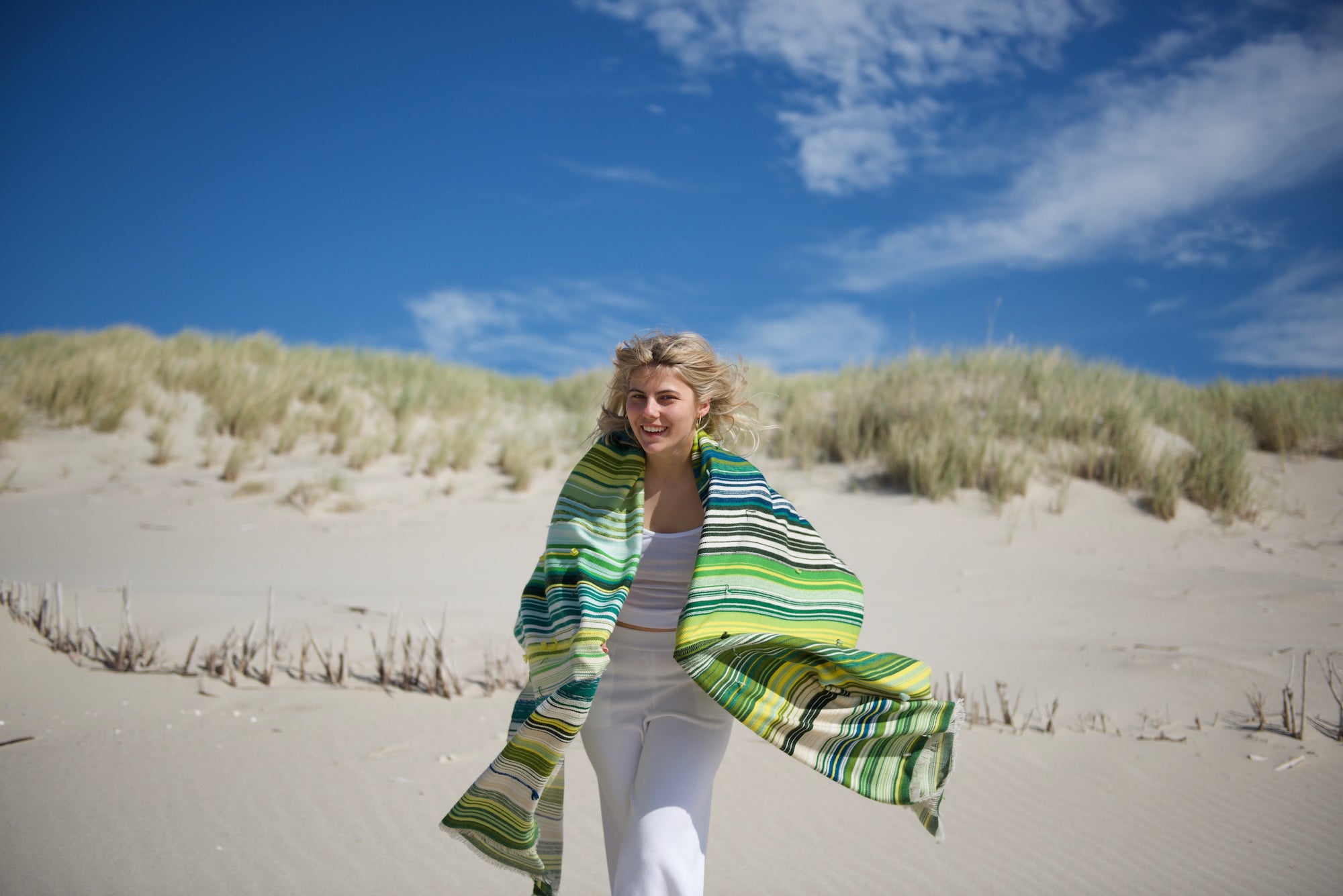 The Holy Goat | cashmere Plaid Green Shades