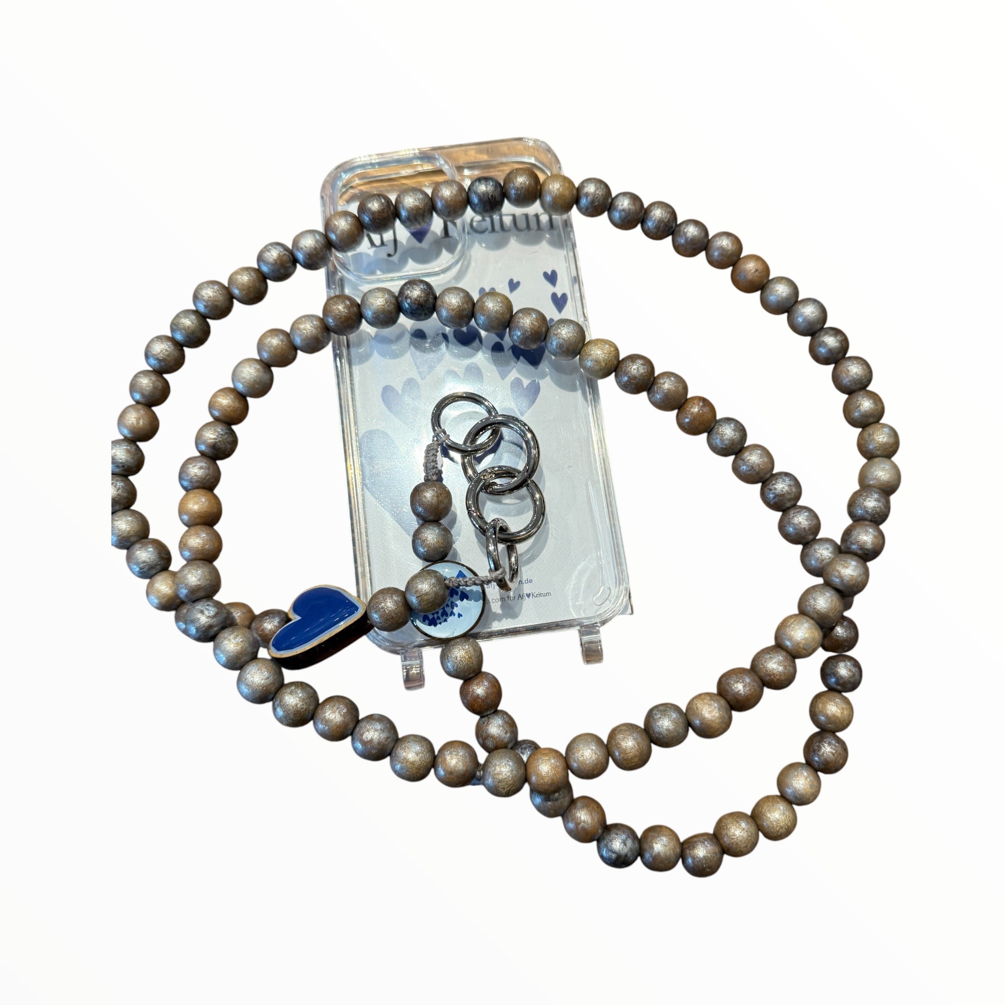 Handykette aus Mo‘Beads - Friesenherz / Sylt
