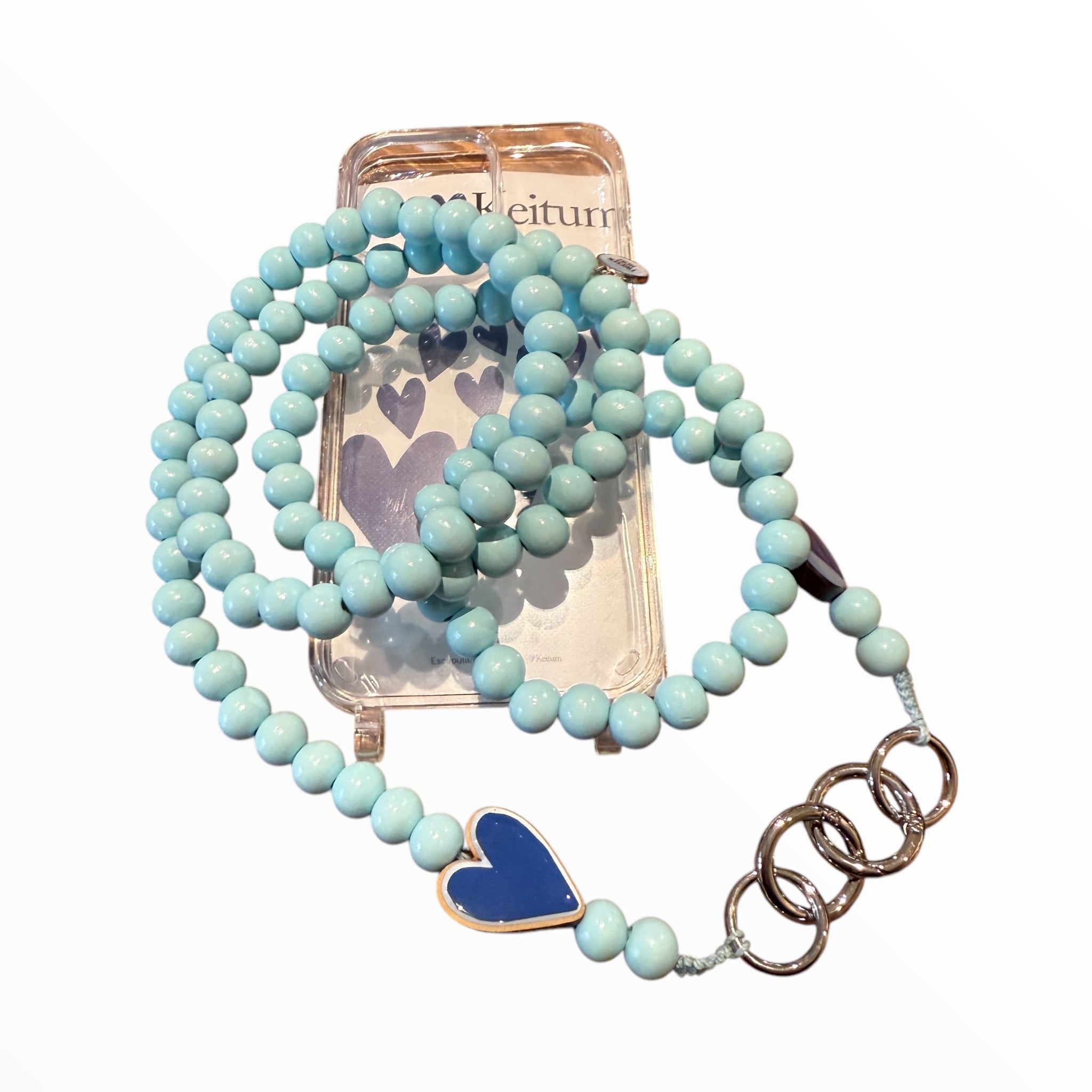 Handykette aus Mo‘Beads - Friesenherz / Sylt