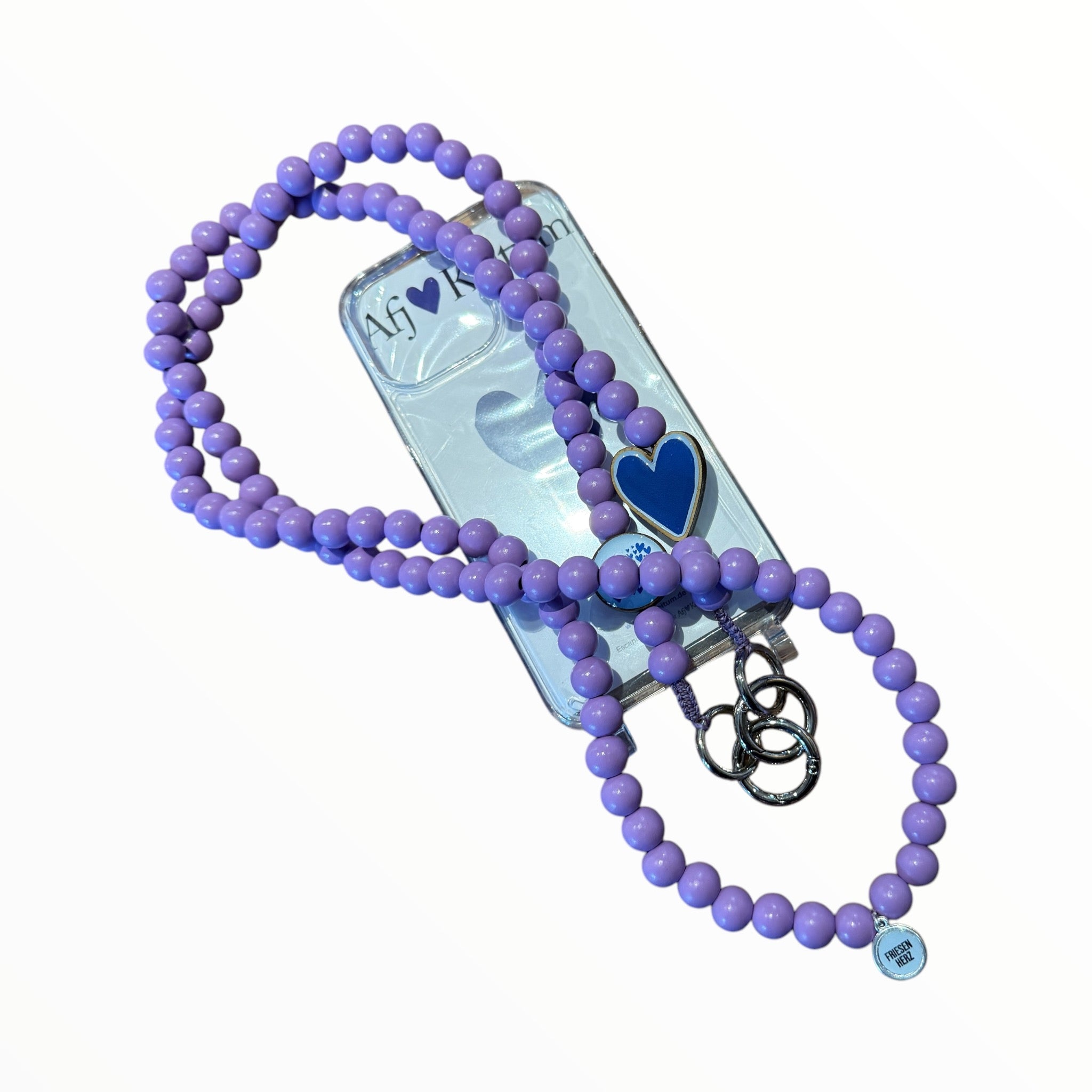 Handykette aus Mo‘Beads - Friesenherz / Sylt