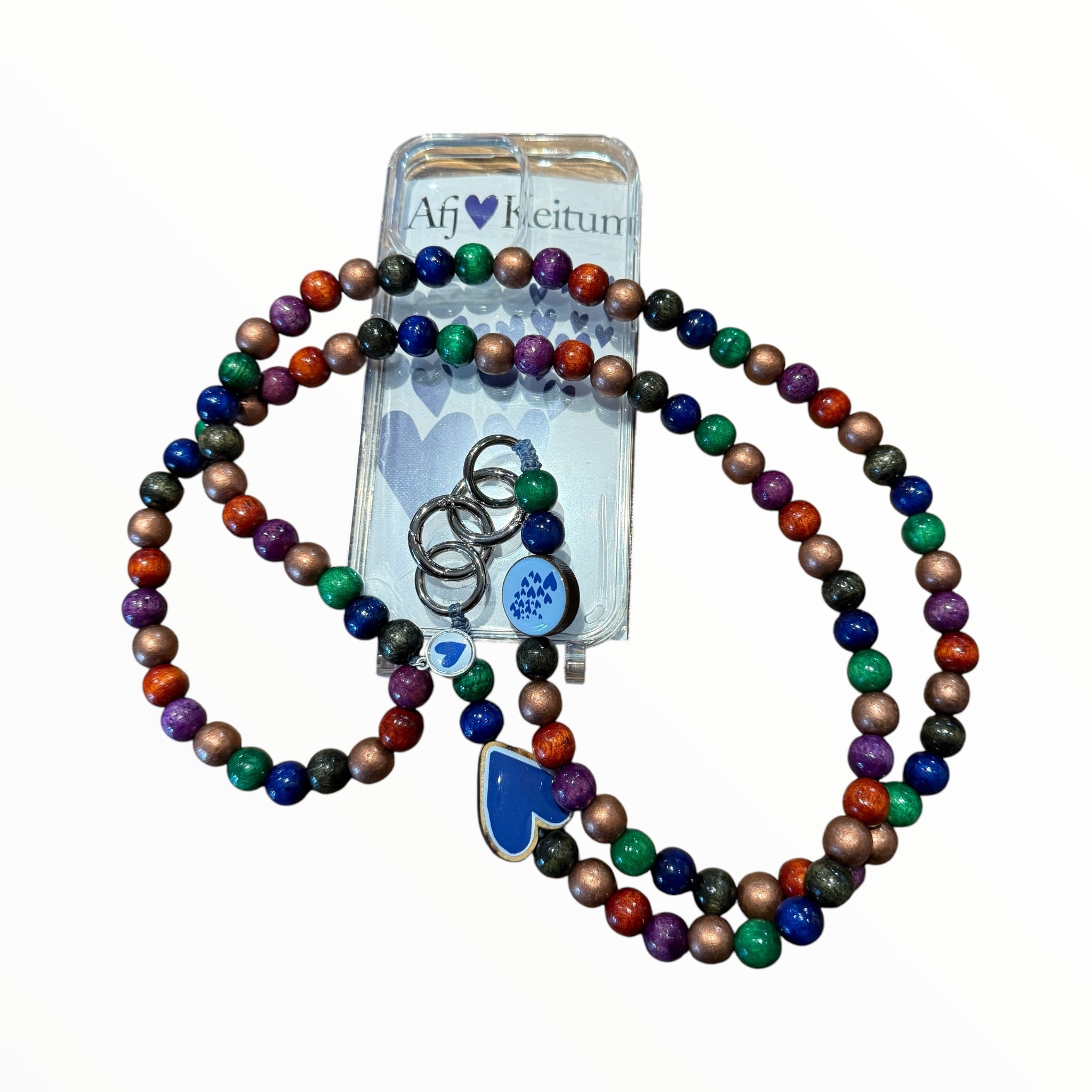 Handykette aus Mo‘Beads - Friesenherz / Sylt