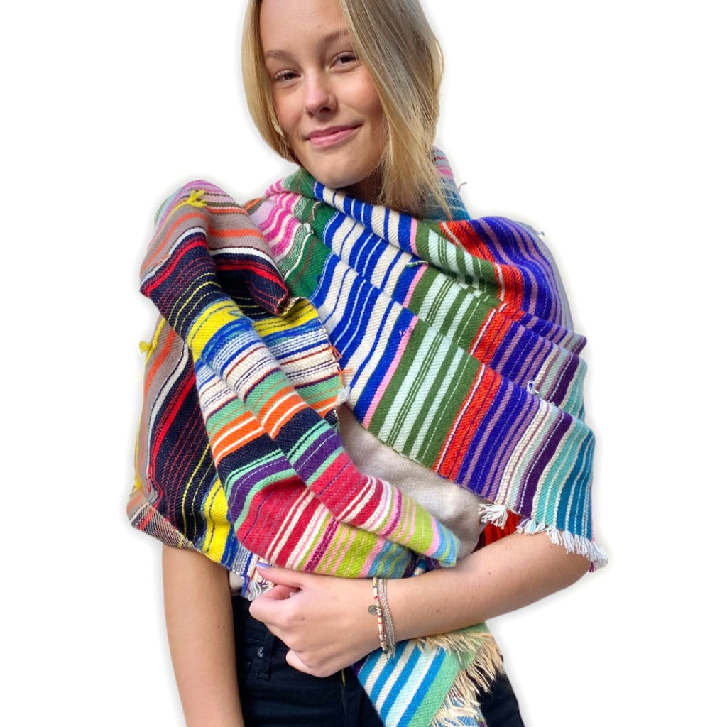 The Holy Goat | Mulitcolor | farbige Streifen | Plaid