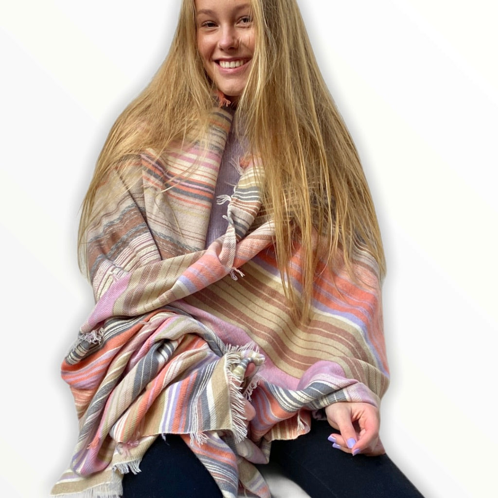 The Holy Goat | Plaid Powder Multi TheHolyGoat Cashmereschal