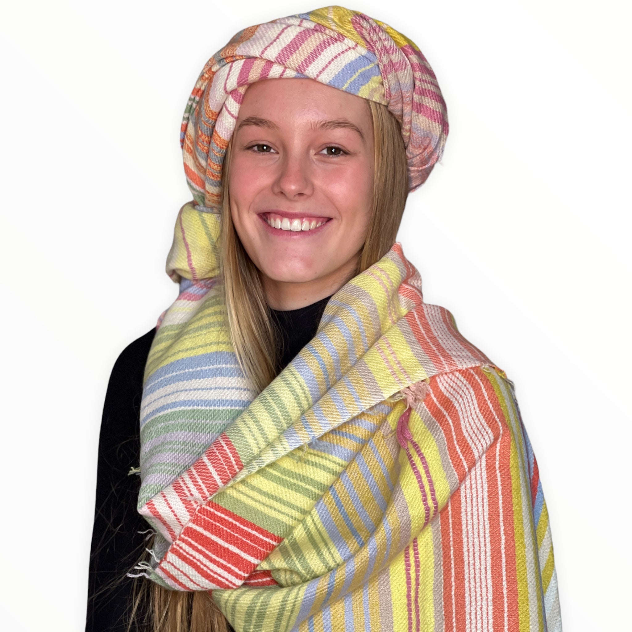 The Holy Goat Cashmere Plaid Pastel Shades