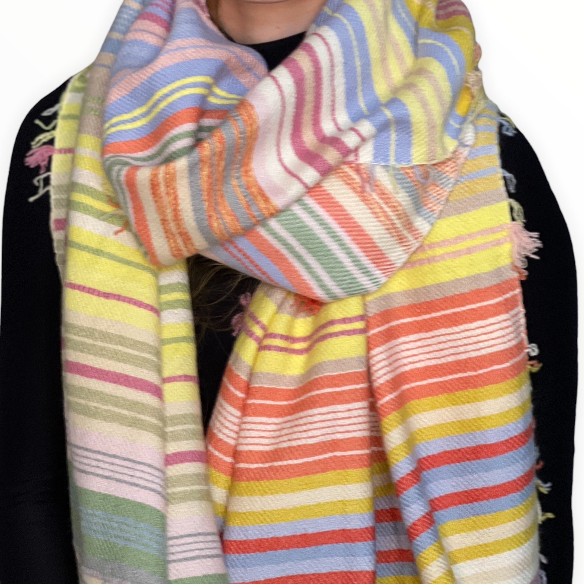 The Holy Goat Cashmere Plaid Pastel Shades