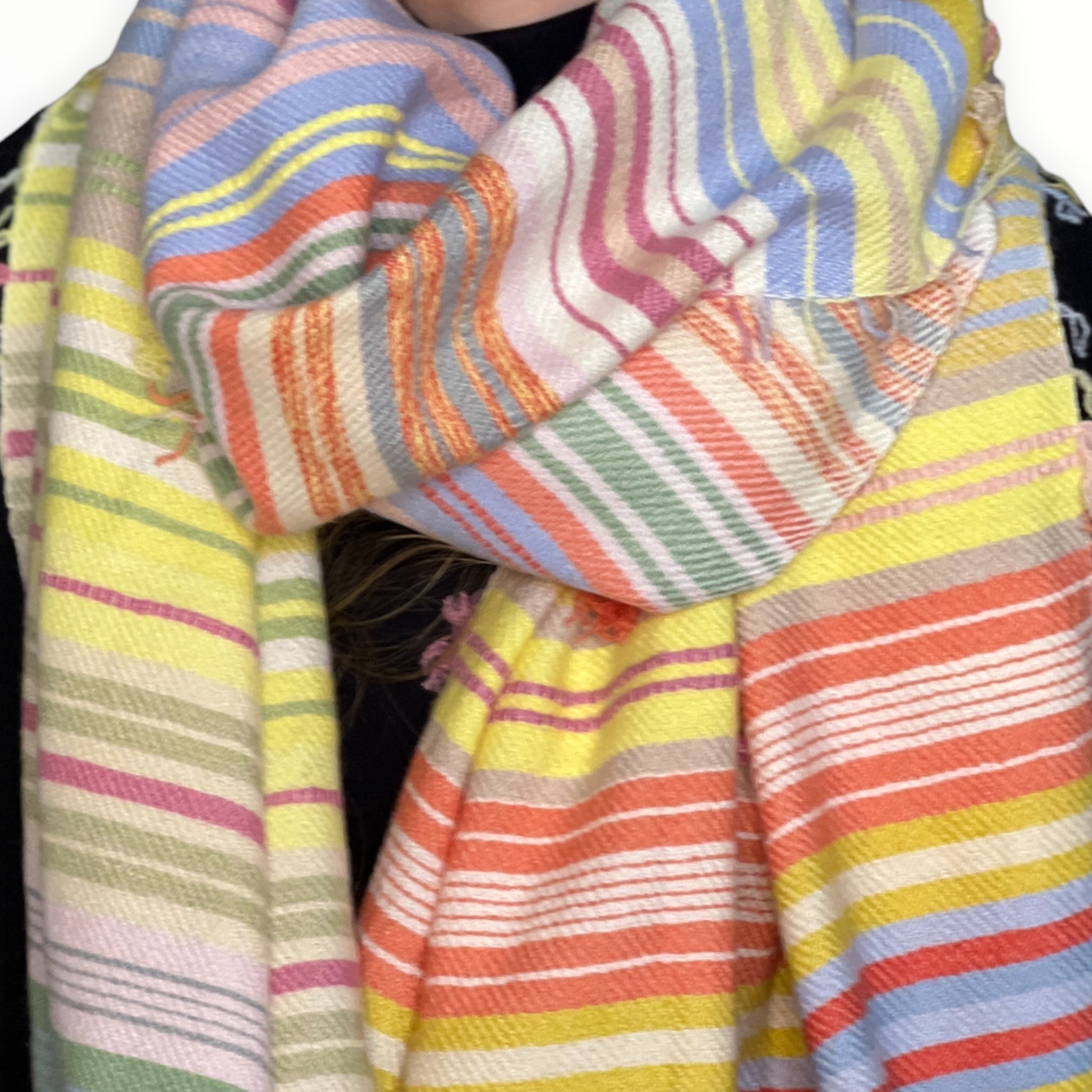 The Holy Goat Cashmere Plaid Pastel Shades