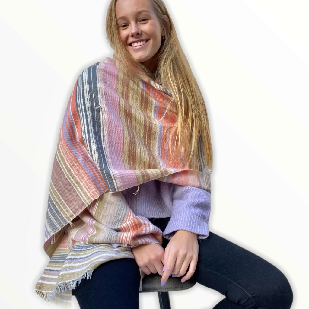 The Holy Goat | Plaid Powder Multi TheHolyGoat Cashmereschal