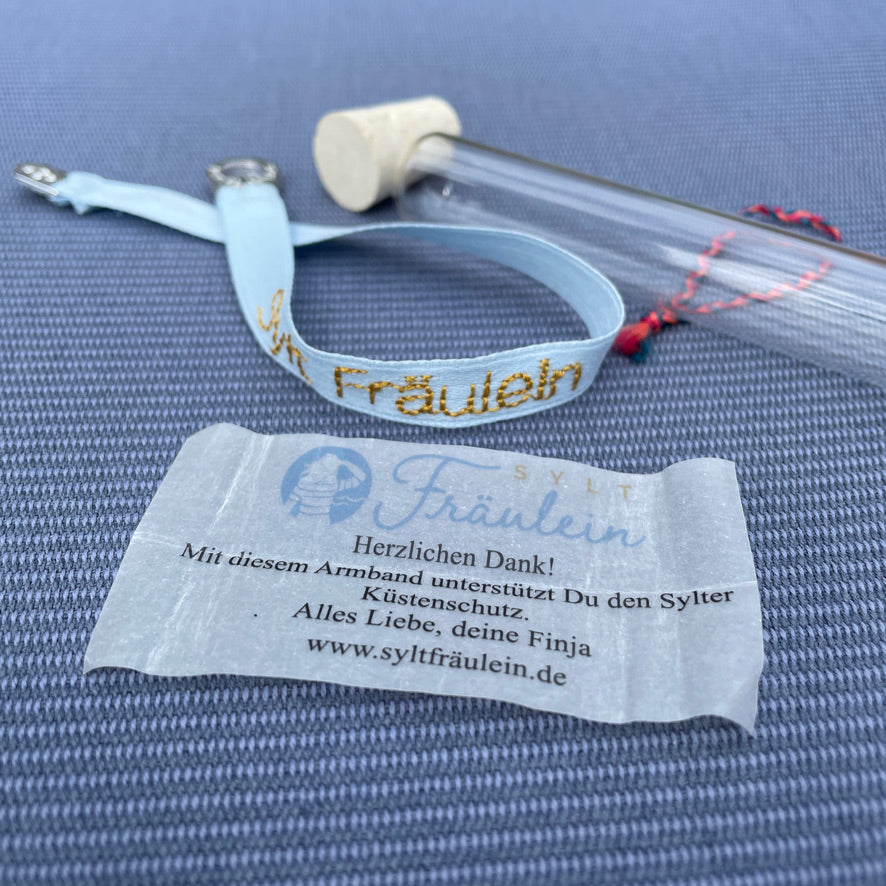 Sylt Fräulein Armband - gestickt -