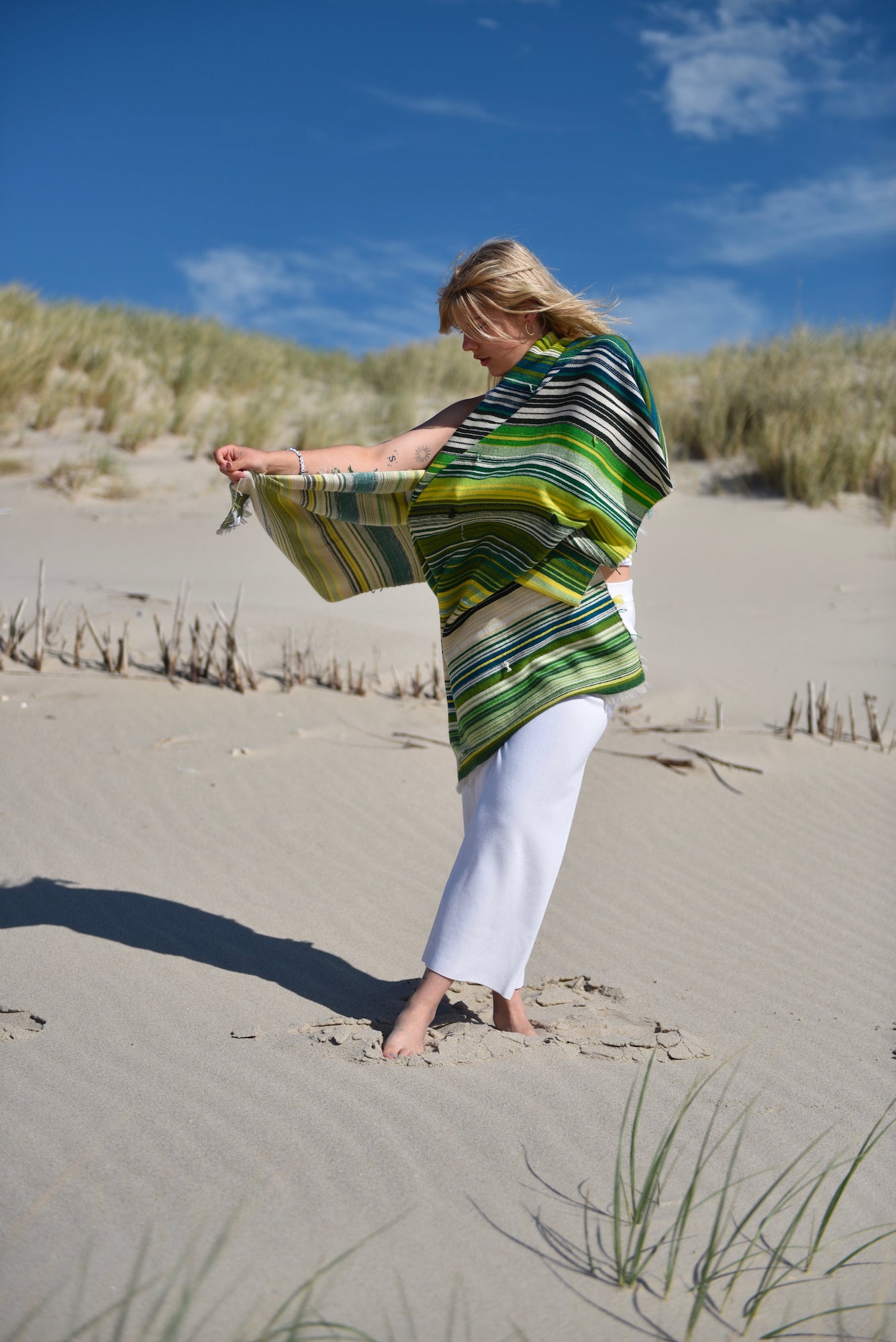 The Holy Goat | cashmere Plaid Green Shades
