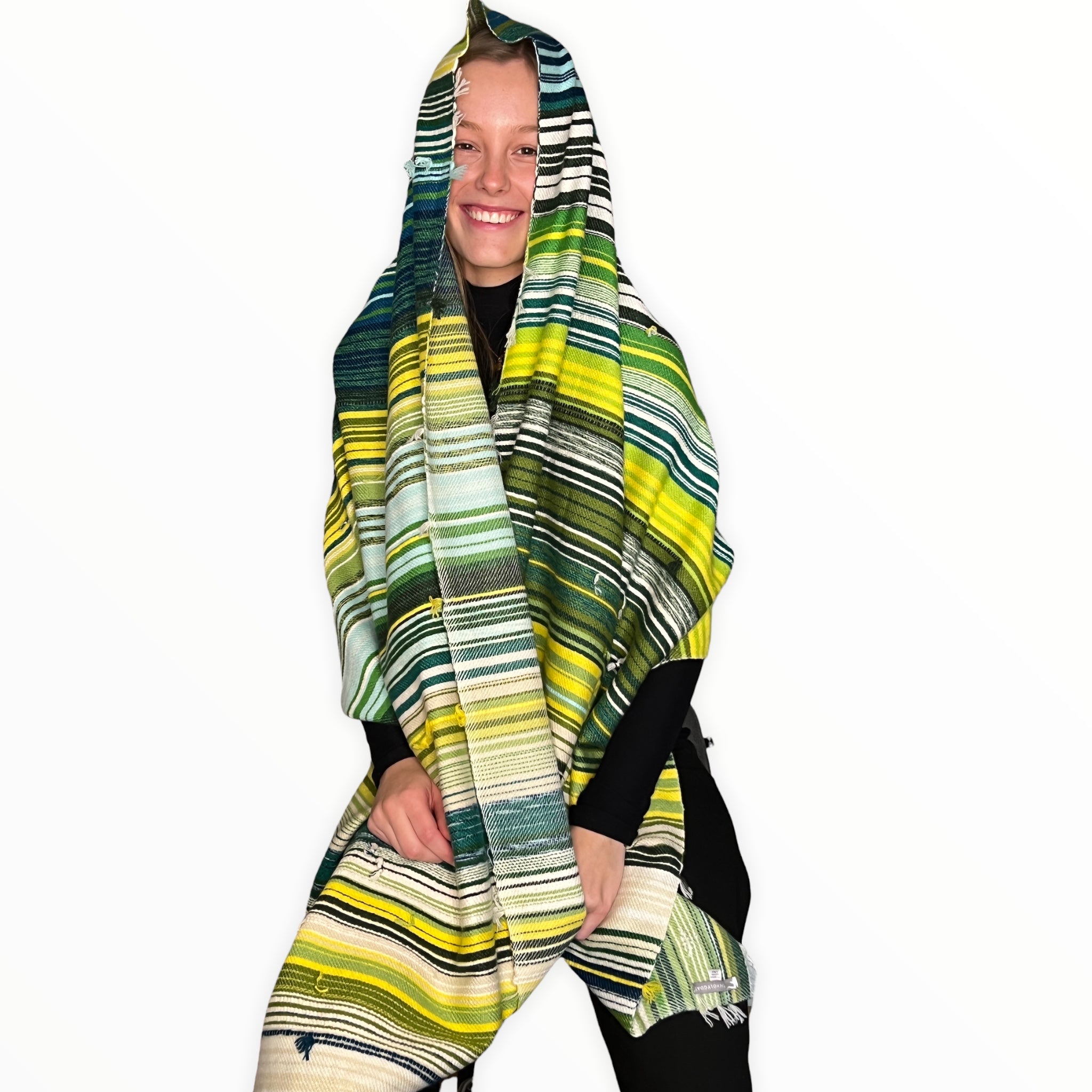 The Holy Goat | cashmere Plaid Green Shades