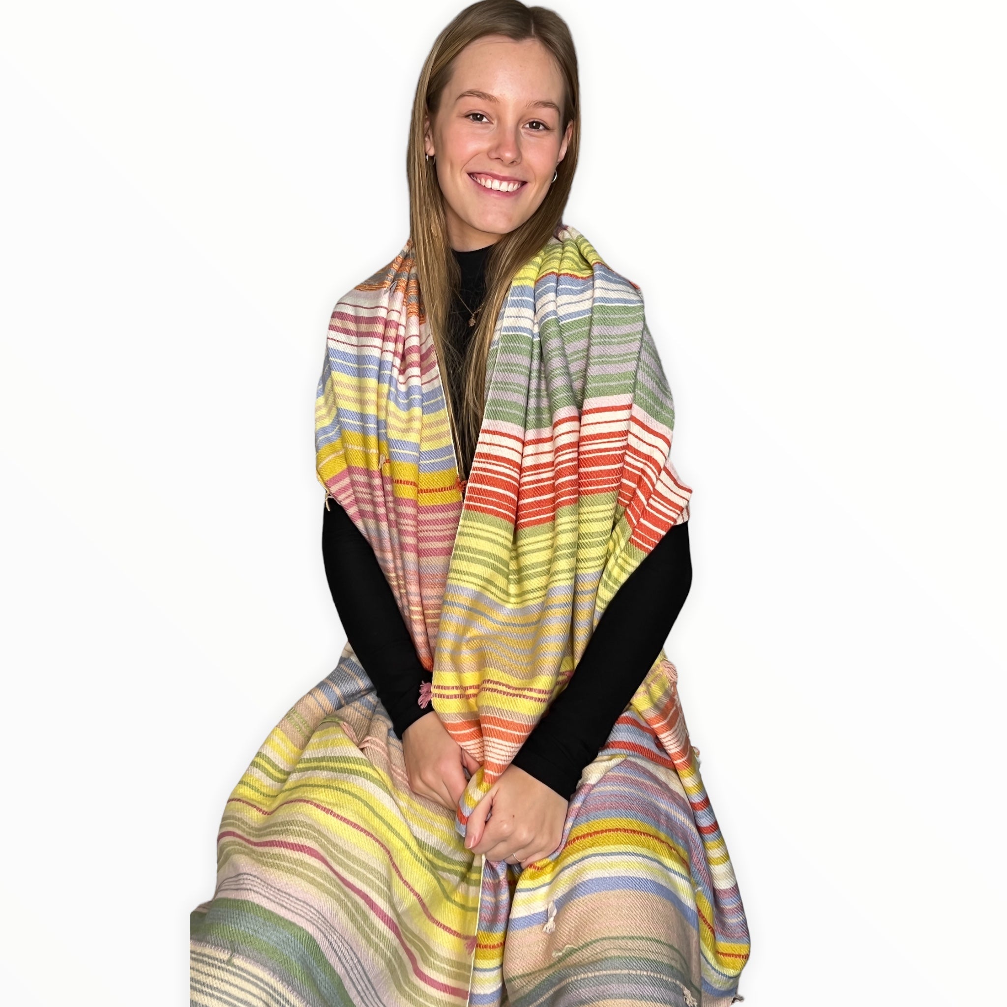 The Holy Goat Cashmere Plaid Pastel Shades