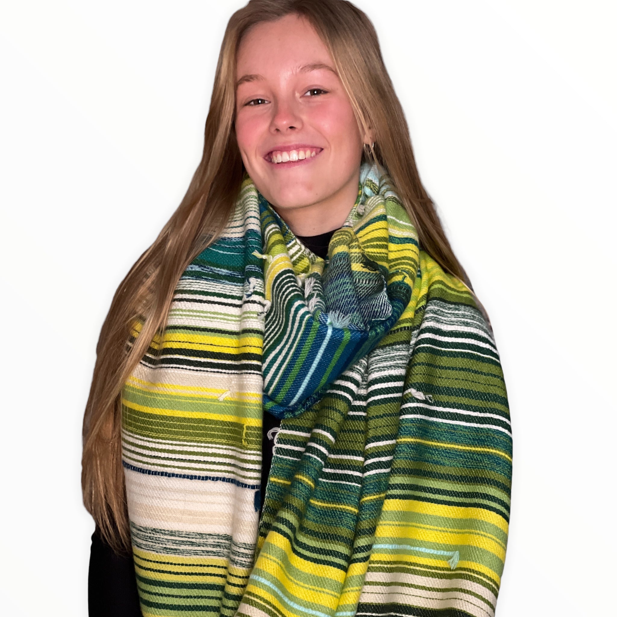The Holy Goat | cashmere Plaid Green Shades